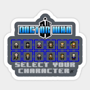 DOCTOR WHO SELECT SCREEN (updated) Sticker